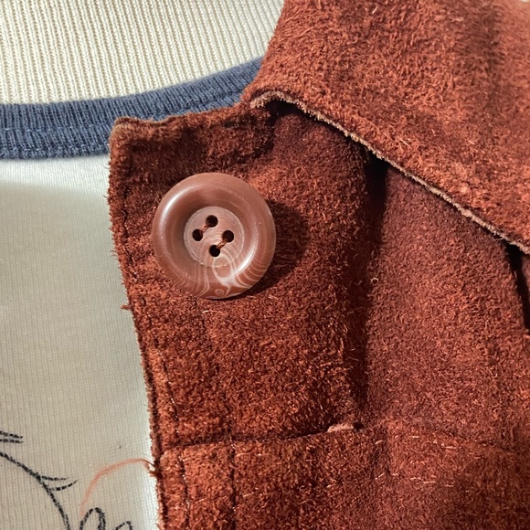 1970s Red/Burnt Orange Suede Jacket - Picture 5 of 8